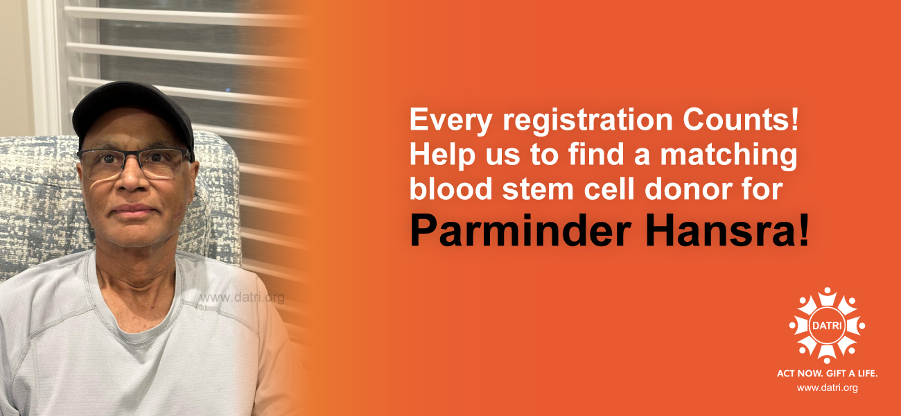 Register as a Blood Stem Cell Donor to Help Parminder
