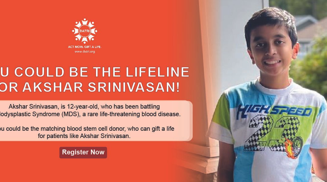 Help Akshar Find His Lifesaving Stem Cell Donor