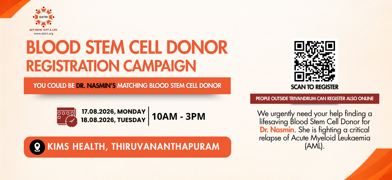 Register as Blood Stem Cell Donor for Dr.Nasmin